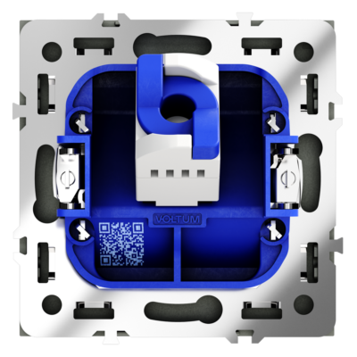Розетка компьютерная встраиваемая voltum s70 rj45 кат.6, (титан)