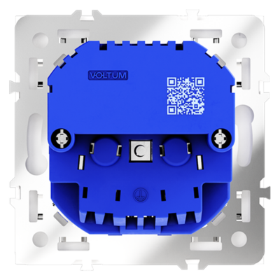 Розетка встраиваемая voltum s70 с заземлением и защитными шторками, 16А, с usb, a+С, (белый матовый)