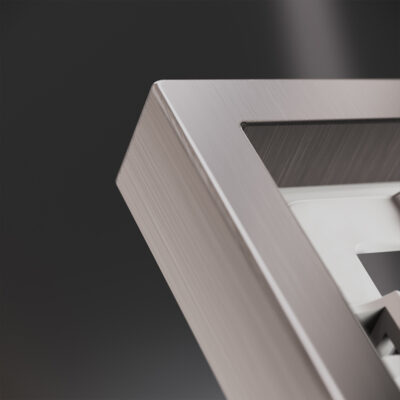 Рамка металлическая на 1 пост, s70 metal (никель)